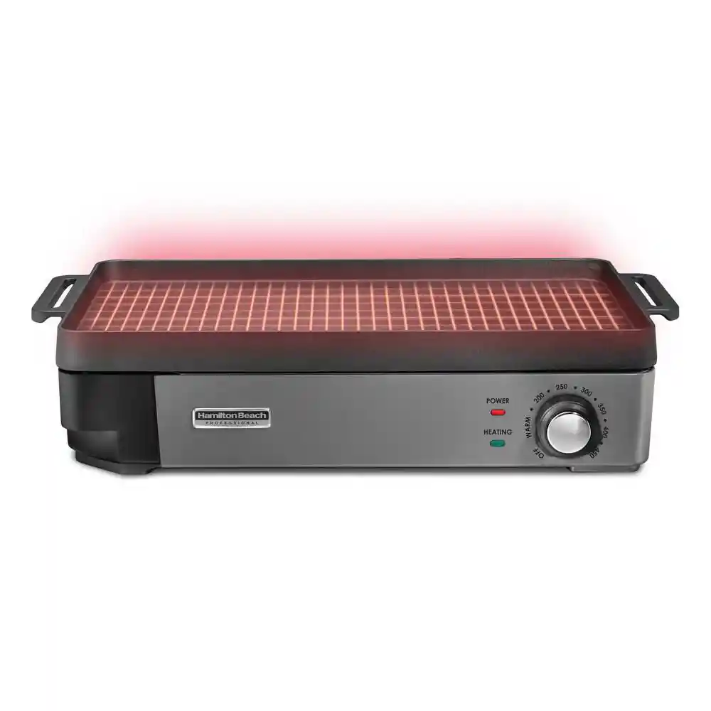 Plancha Electrica de Hierro Fundido Profesional Hamilton Beach 38560