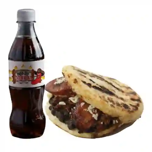 Combo Arepa Rellena de Chorizo + Gaseosa