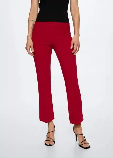 Pantalón Kick Rojo Talla 38 Mujer Mango