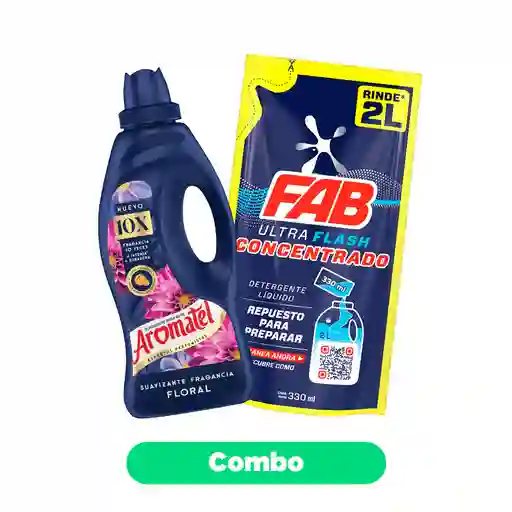 Combo Aromatel 900 mL + Fab Detergente Ultraconcentrado 330 mL