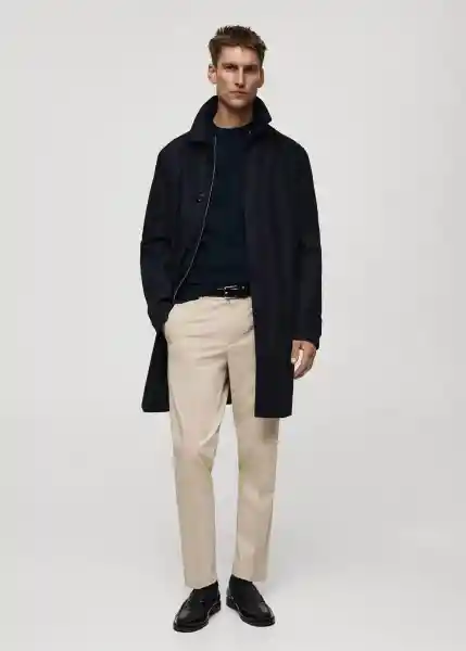 Pantalón Bologna Beige Talla 40 Hombre Mango