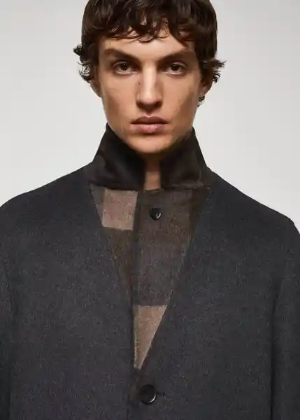 Abrigo Lisburn Gris Talla S Hombre Mango