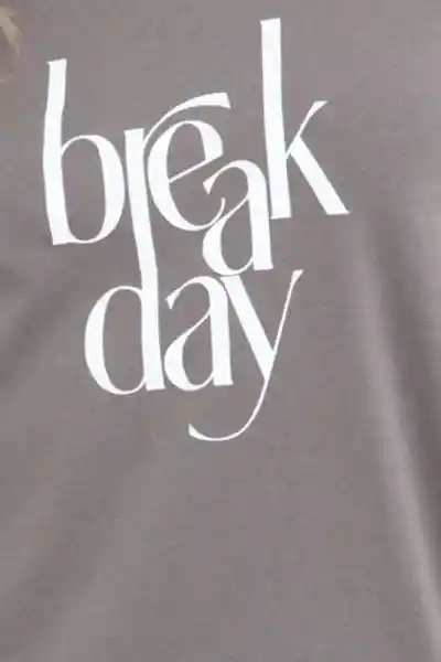 Ragged Camiseta Break Day Color Café Taupe Talla XL