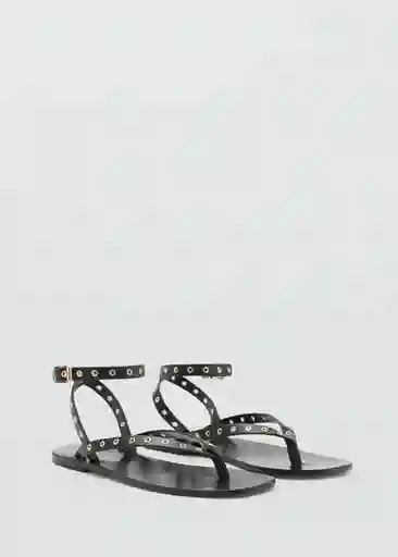 Sandalias Eye Negro Talla 38 Mujer Mango