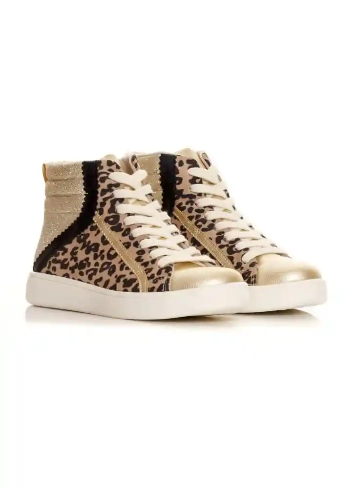 Tenis High Top Animal Print Talla 40