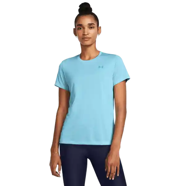 Under Armour Camiseta Tech Ssc Twist Azul Para Mujer Talla SM