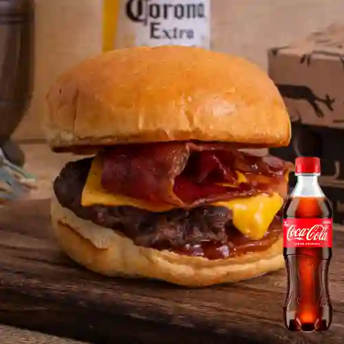 Combo Cheese And Bacon +cocacola Orig 400ml.