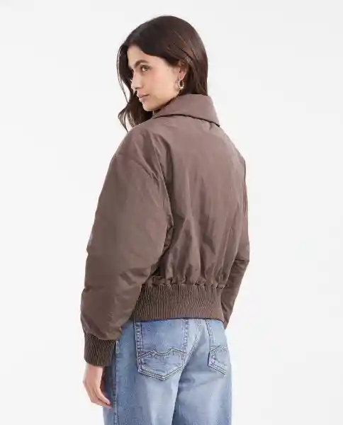 Chaqueta Bomber Quilted Café Arboleda Ultraoscuro M Chevignon