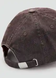 Gorra Stone Chocolate Talla 99 Mujer Mango