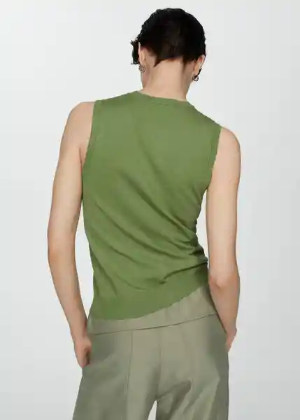 Top Gales Verde Talla L Mujer Mango