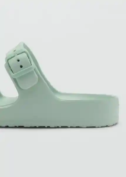 Chancla Pauv Verde Pastel Talla 35 Niñas Mango