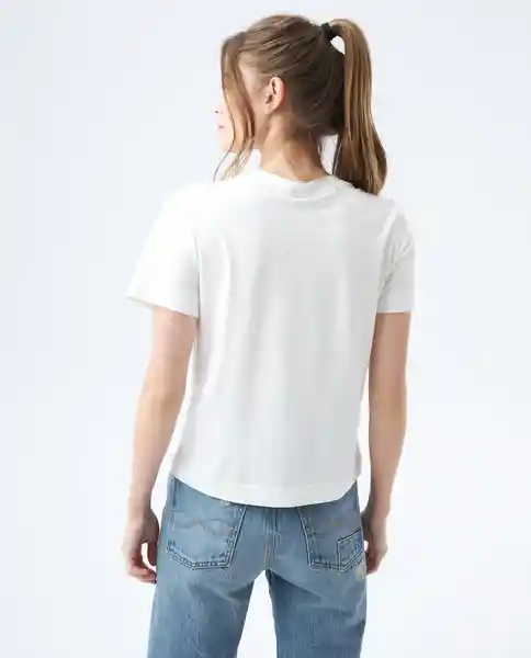  Camiseta Mujer Blanco Talla S 602E001 AMERICANINO 