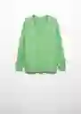 Buzo Jersey Kim Verde Pastel Talla S Mujer Mango