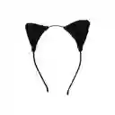Diadema de Moda Con Orejitas Serie Miniso Negro Miniso