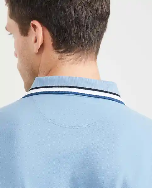 Camiseta Polo Neck - C57 Azul Provincial Medio L Chevignon
