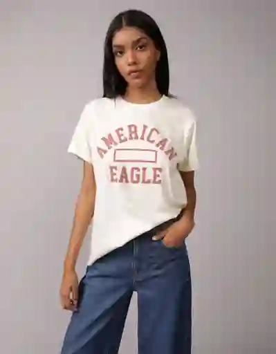 Camiseta Mujer Blanco Talla Medium 1151106 American Eagle