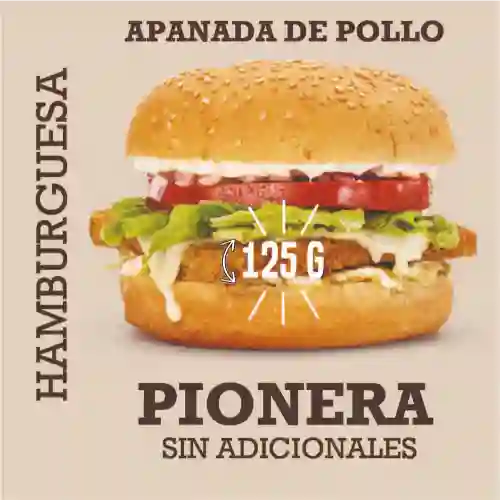 Hamburguesa Pionera de Pollo Apanado