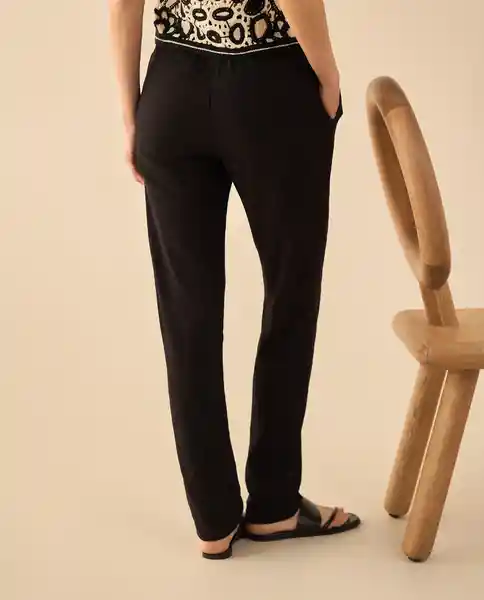 Pantalón Negro Jaguar Ultraoscuro Talla 8 131G002 Esprit