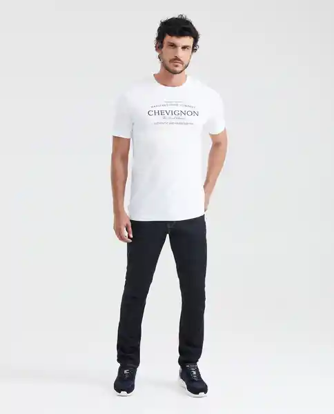Camiseta Authentic Graphic Blanco 0 Claro T. M Chevignon