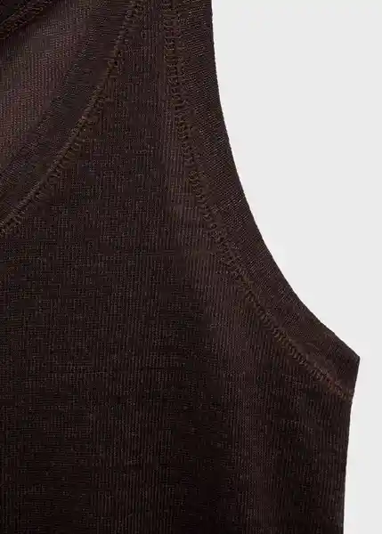 Top Lini Marrón Talla XS Mujer Mango