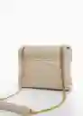 Bolso M Lur Beige Talla 99 Mujer Mango