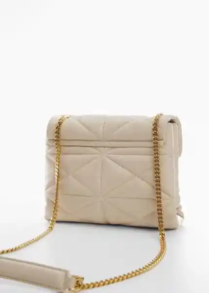 Bolso M Lur Beige Talla 99 Mujer Mango