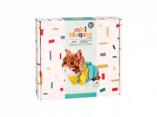 Set Juego contrucción Mini Bloque Animal Gato Casaideas