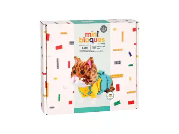 Set Juego contrucción Mini Bloque Animal Gato Casaideas