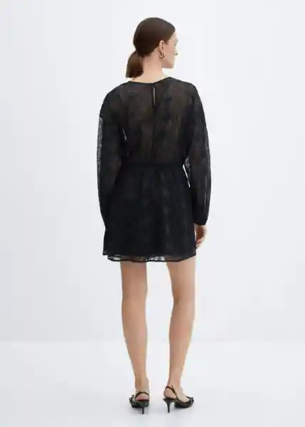 Vestido Tessa Negro Talla L Mujer Mango