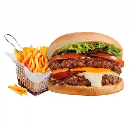 Hamburguesa Doble en Combo