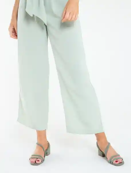 Pantalón Melissa Mujer Verde Eucalipto Claro Talla 6 Naf Naf