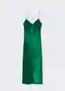 Vestido Lost Verde Talla L Mujer Mango