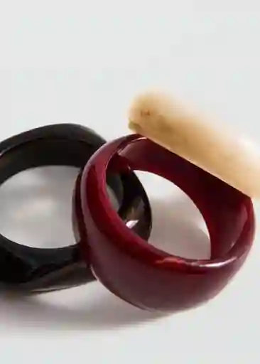 Pack Pulsera Liliana Rojo Talla 99 Mujer Mango