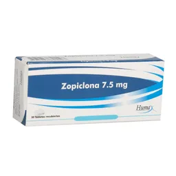 Zopiclona Humax Sedante (7.5 Mg) Tabletas Recubiertas