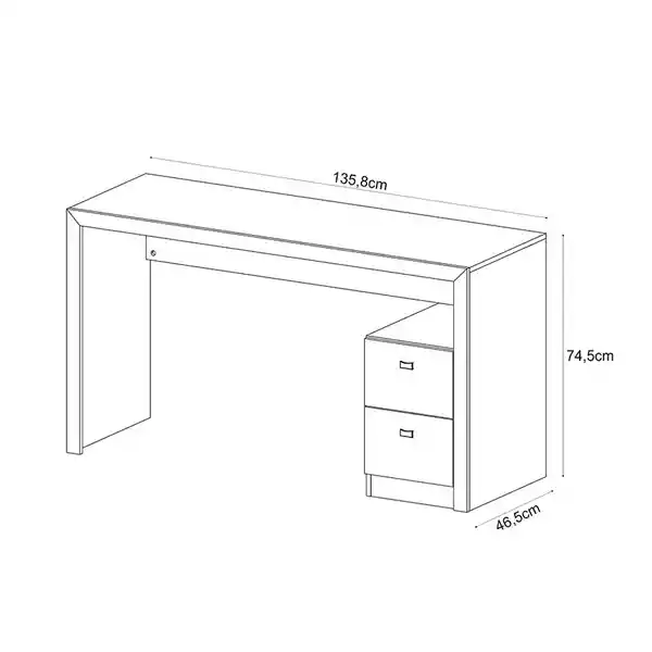 Muebles 2020 Escritorio Santorini Nogal