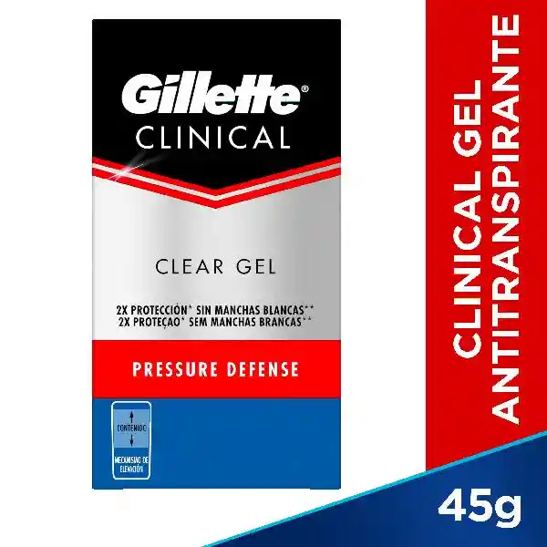 Gillette Desodorante Clinical Clear Gel Pressure Defense