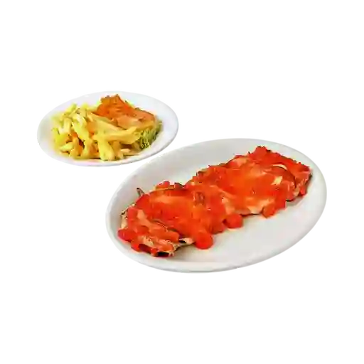 Pechuga en Frutas con Queso