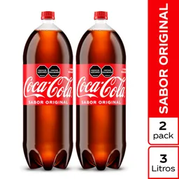 Gaseosa Coca-Cola Original 3L x 2Unds