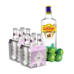 Combo Ginebra Gordons Limón Tahití + Mil 976 Agua Tónica