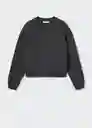 Sudadera Basic Antracita Talla M Mujer Mango