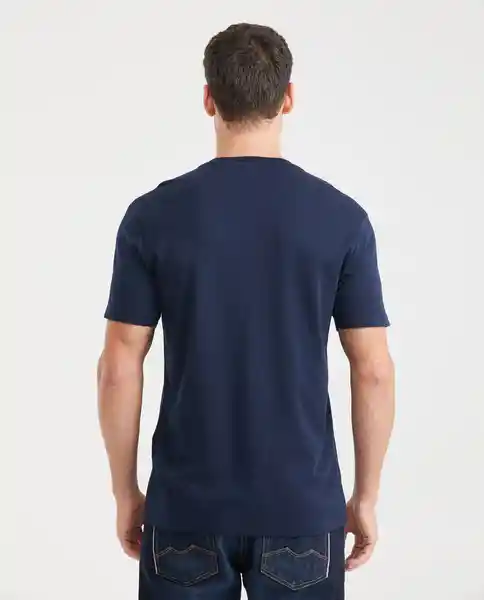 Camiseta Duotono Duck Masculino Azul Dark L Chevignon