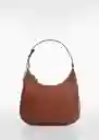 Bolso G Laguna Cuero Mujer Mango