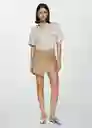 Camisa Pacha Arena Talla M Mujer Mango