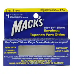 Macks Tapones para Oídos de Silicona 