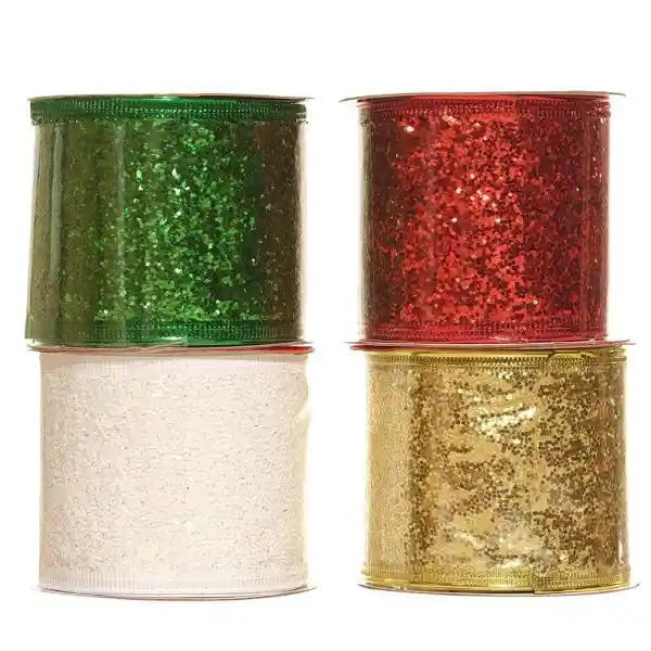 Cinta Navideña Surtida 6 cm x 2.74 m 831-Xmfe46-2523-3 Finlandek