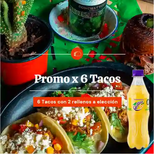 Combo Tacos X 6 + Quatro Original 400ml