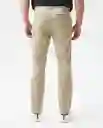 Pantalon Khakis Portland Beige Bosque Medio Talla 34 Hombre Chevignon