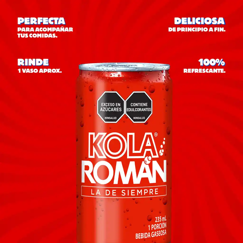 Gaseosa Kola Román Sabor Original 235ml
