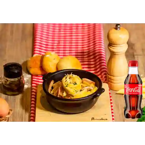 Combo Pasta Carbonara + Coca Cola Original 250ML