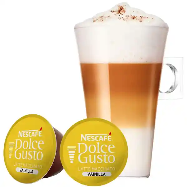 Nescafé-Dolce Gusto Cápsula de Café Latte Macchiato Vainilla